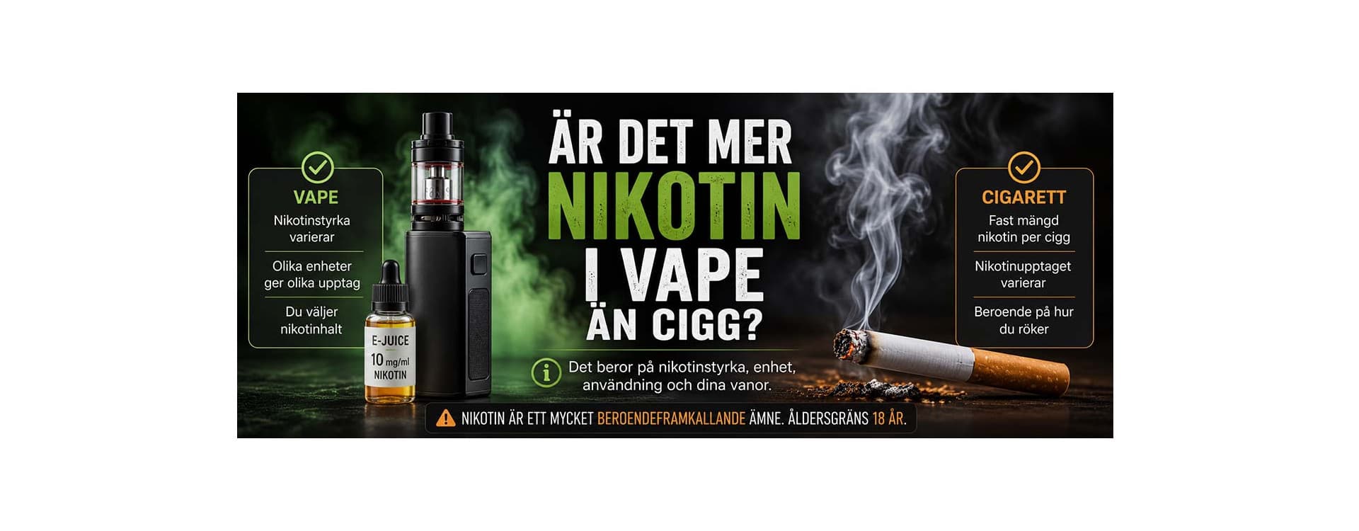 Is There More Nicotine in Vapes Than Cigarettes?