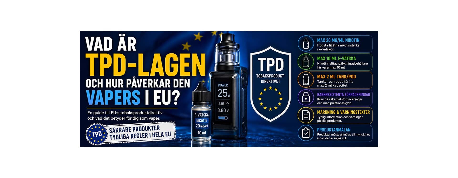 What Is the TPD Law and How Does It Affect Vapers in the EU? What Is the TPD Law and How Does It Affect Vapers in the EU?