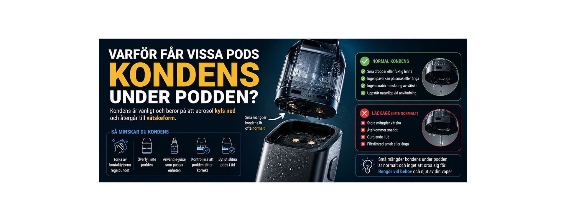 Why Do Some Pods Get Condensation Underneath? Why Do Some Pods Get Condensation Underneath?